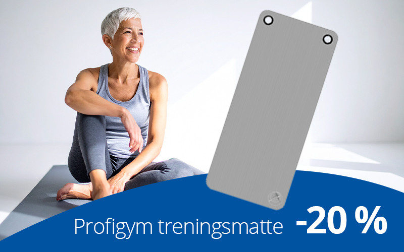 profigym, treningsmatte, kampanje, rehab, fysiopartner, fysioterapi