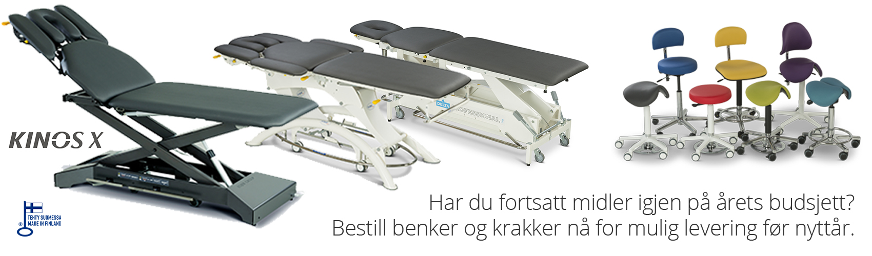 behandlingsbenker rask levering, behandlingsbenker lojer, fysiopartner, terapikrakker, krakker